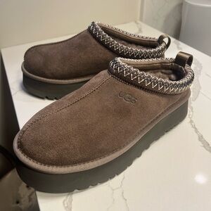 UGG Brown Suede Slip-On Shoes